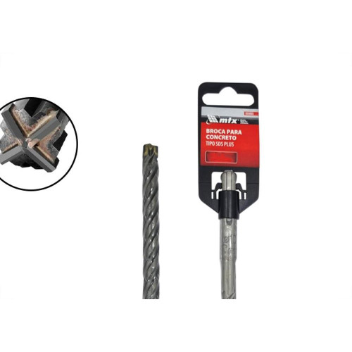 Mundo Das Ferramentas Broca Sds Plus Cruzada Mtx 12 X160