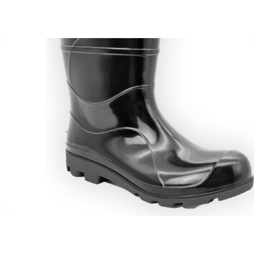 Cartom Bota Galocha Pvc Preta 300Ps Cano Longo 42