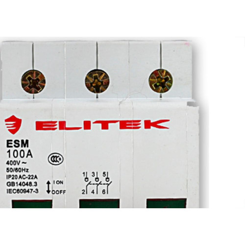 Elitek Disjuntor Ed33.3P 40A Curva C 3Ka