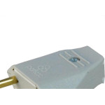 Perlex Pino Macho 2P 10A Cinza 1041 - Kit C/10 Pc
