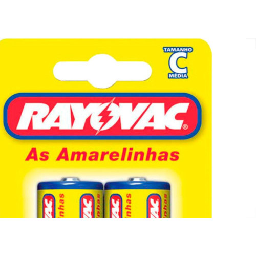 Rayovac Pilha  Amarela, Media  C/2