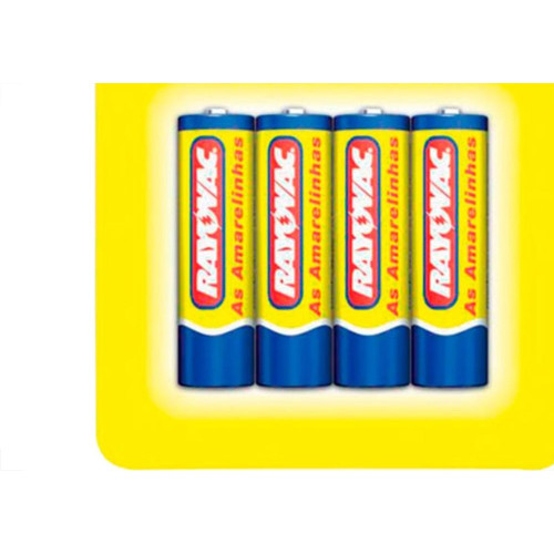 Rayovac Pilha  Amarela Pequena C/4