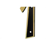 Emave Numero Colonial Preto/Dourado N.1 - Kit C/10 Pc