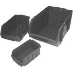 Caixaplast Gaveteiro P/Prateleira Preto 08 - Kit C/12 Pc