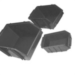 Caixaplast Gaveteiro P/Prateleira Preto 08 - Kit C/12 Pc
