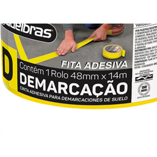 Adelbras Fita Demarcao Solo Adel.48Mmx14Mt-Ama