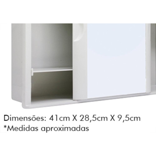 Astra Armario Banheiro Plas. Brnco.28X41 A21