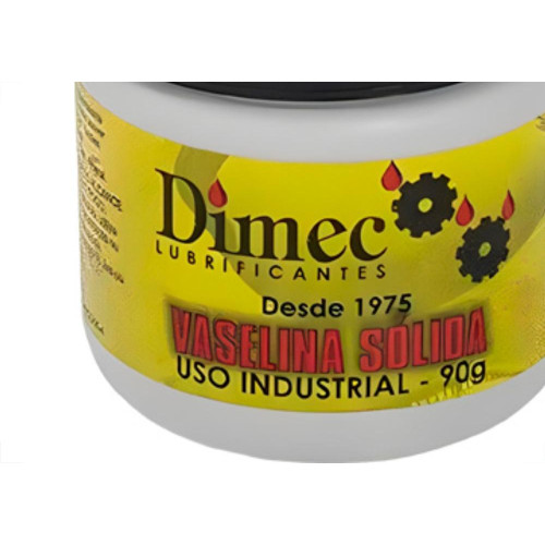 Dimec Vaselina. Industrial Solida   90 Grs - Kit C/12 Pc