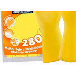 Mucambo Luva  Forrada Amarela ,M - Kit C/10 Pr