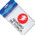 Look Placa Sinalizacao 15X20 Quadro De Forca