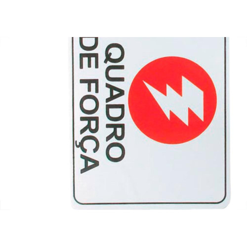 Look Placa Sinalizacao 15X20 Quadro De Forca