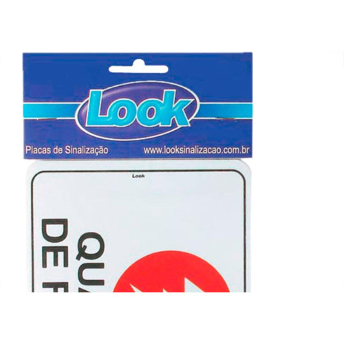 Look Placa Sinalizacao 15X20 Quadro De Forca