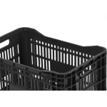 Caixaplast Caixa Plast.Perfurada Preta 55 X 36 - Kit C/3 Pc