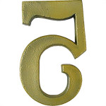 Pexcel Numero Colonial Bronze 5 - Kit C/10 Pc Pexcel Numero Colonial Bronze 5 - Kit C/10 Pc