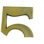 Pexcel Numero Colonial Bronze 5 - Kit C/10 Pc Pexcel Numero Colonial Bronze 5 - Kit C/10 Pc