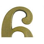 Pexcel Numero Colonial  Bronze 6/9 - Kit C/10 Pc