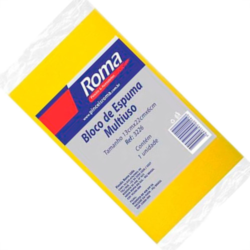 Pinceis Bloco De Espuma Roma Massa 13 X22