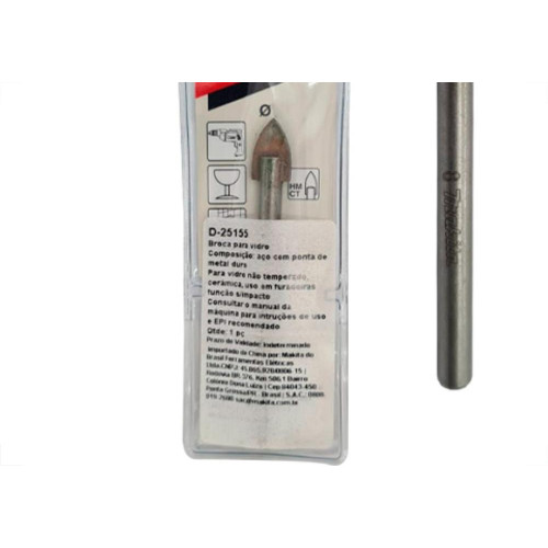 Makita/Acessorios Fora De Linha Broca P/Vidro/Porcelana Tungst 4Mm