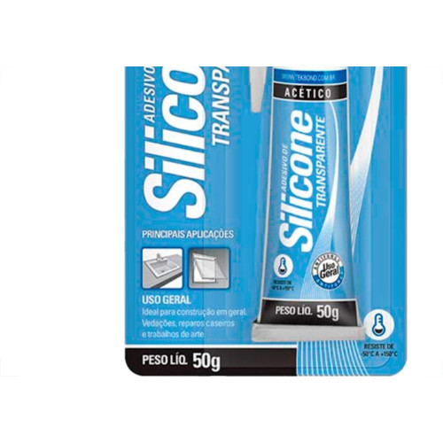 Tek Silicone  Bond Acet.Inc.50G Blis - Kit C/12 Bl