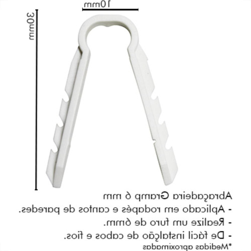 Sforplast Eletrica Abracadeira Gramp Sfor 6Mm C/100