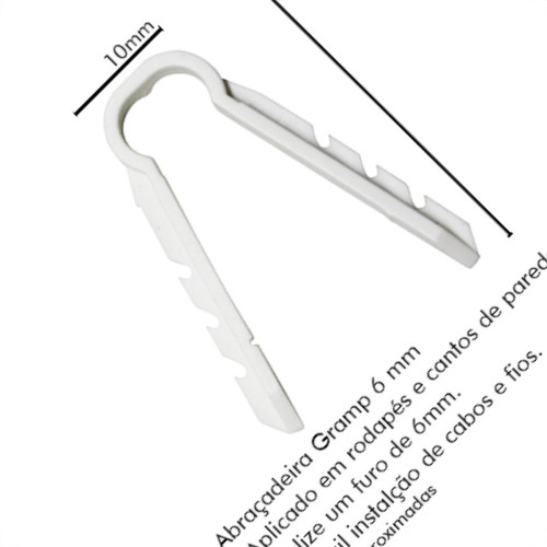 Sforplast Eletrica Abracadeira Gramp Sfor 6Mm C/100
