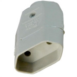 Radial Pino Femea 2P  10A Cinza - Kit C/10 Pc