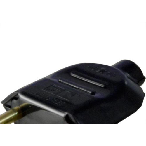 Radial Pino Macho 2P  10A Preto - Kit C/10 Pc