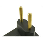 Radial Pino Gigante 2P  Preto 10A - Kit C/10 Pc