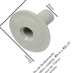 Sforplast Eletrica Bucha Passagem P/Cabo Coaxial C/50
