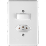 Ilumi Conj  Br.1 Int+1Tomada  10A -20200