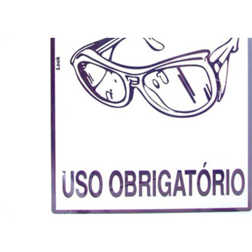 Look Placa Sinalizacao 20X30 Epi Oculos Seg