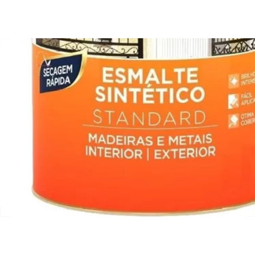 Universo Tinta Esmalte Sintetico 1/16 = (225Ml) Preto Fosc