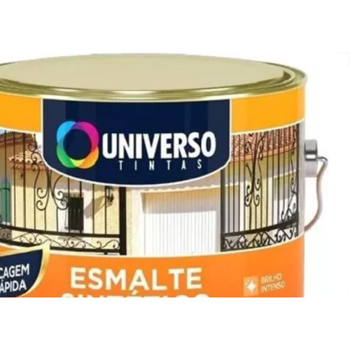 Universo Tinta Esmalte Sintetico 1/16 = (225Ml) Preto Fosc