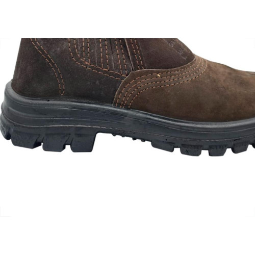 Cartom Botina Seguranca Cart.R60 Elastico Marrom 41