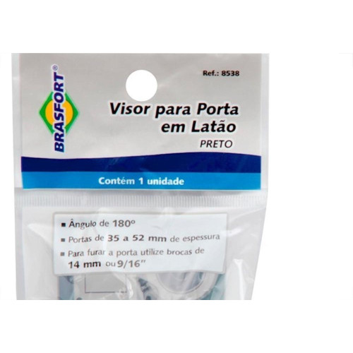 Brasfort Visor P/ Porta  Preto