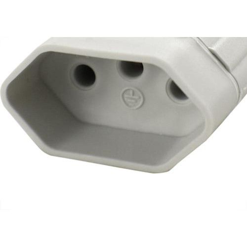 Perlex Pino Femea 2P+T 10A Cza 2043 - Kit C/10 Pc