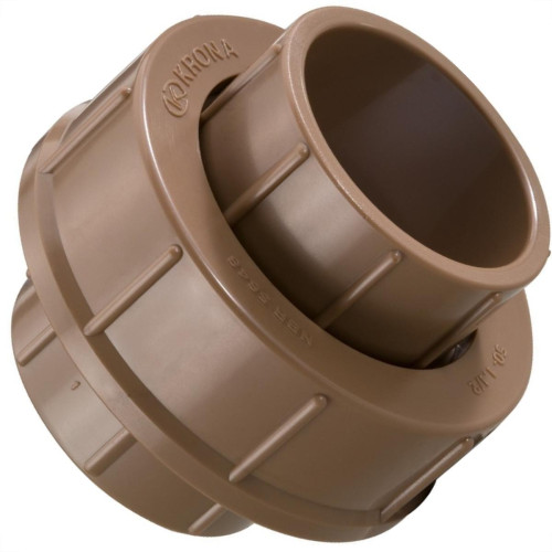 Krona Uniao Soldavel Pvc Liso Liso  25Mmx25Mm - Kit C/20 Pc