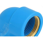 Krona Cotovelo Azul  25Mm X 1/2 - Kit C/20 Pc