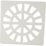 Krona Grelha Plast.Quadr.Branca 100  - Kit C/12 Pc
