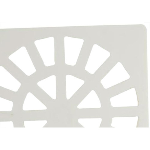 Krona Grelha Plast.Quadr.Branca 100  - Kit C/12 Pc