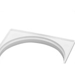 Krona Porta Grelha  Quadrada Bca 150 - Kit C/12 Pc