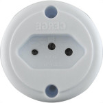 Cerge Tomada Ext. Redonda Brnca 10A - Kit C/10 Pc