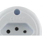 Cerge Tomada Ext. Redonda Brnca 10A - Kit C/10 Pc
