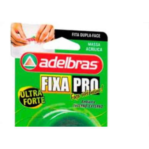 Adelbras Fita Dupla Face Transp.  12X2Mt
