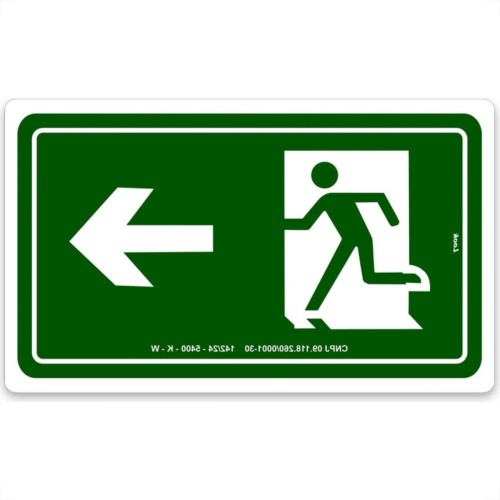 Look Placa Sinal.15X25 Lum.Saida A Dir