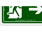 Look Placa Sinal.15X25 Lum.Saida A Dir