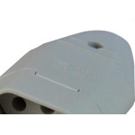 Radial Pino Femea 2P+T  20A Cinza - Kit C/10 Pc