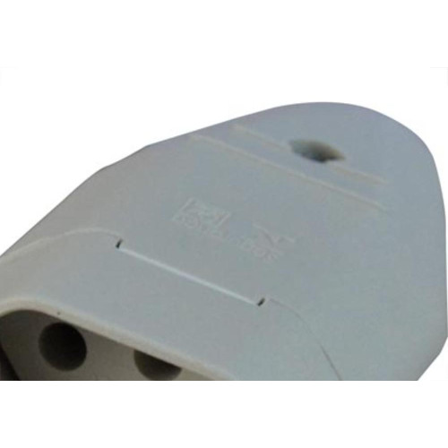 Radial Pino Femea 2P+T  20A Cinza - Kit C/10 Pc