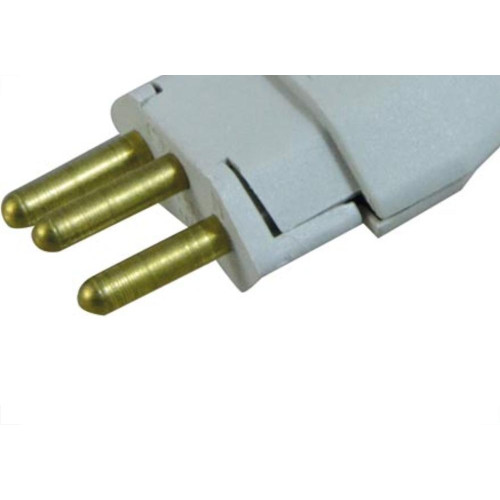 Radial Pino Macho 2P+T  10A Cinza - Kit C/10 Pc