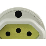 Radial Tomada Ext. Redonda Cinza 20A - Kit C/10 Pc